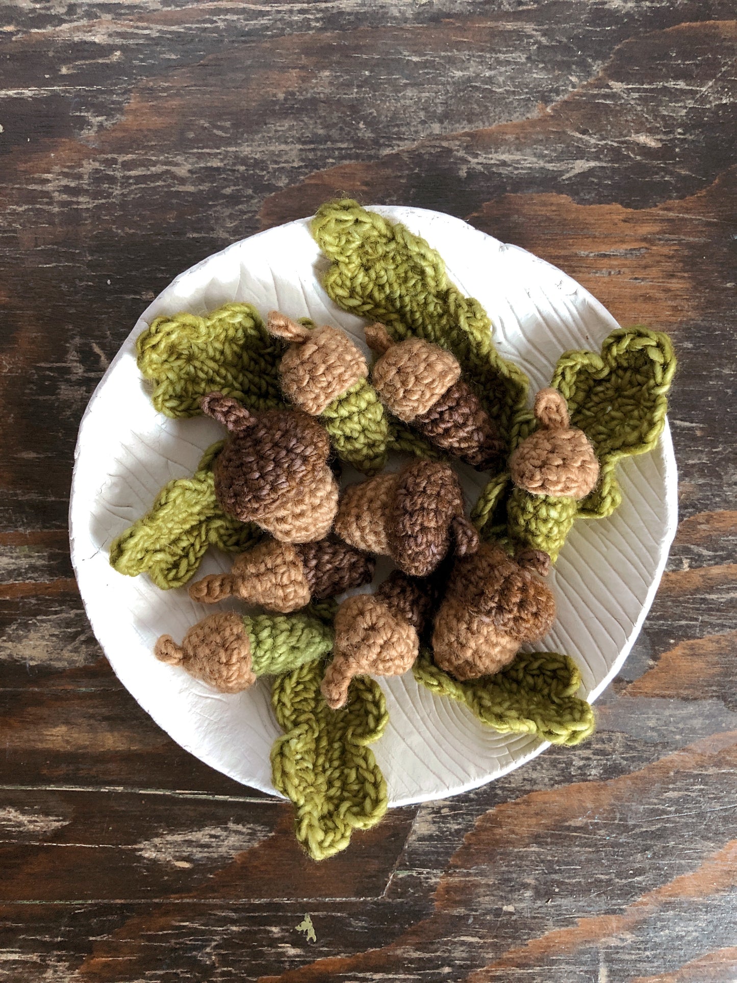 Acorns & Oak Leaves Crochet Pattern PDF