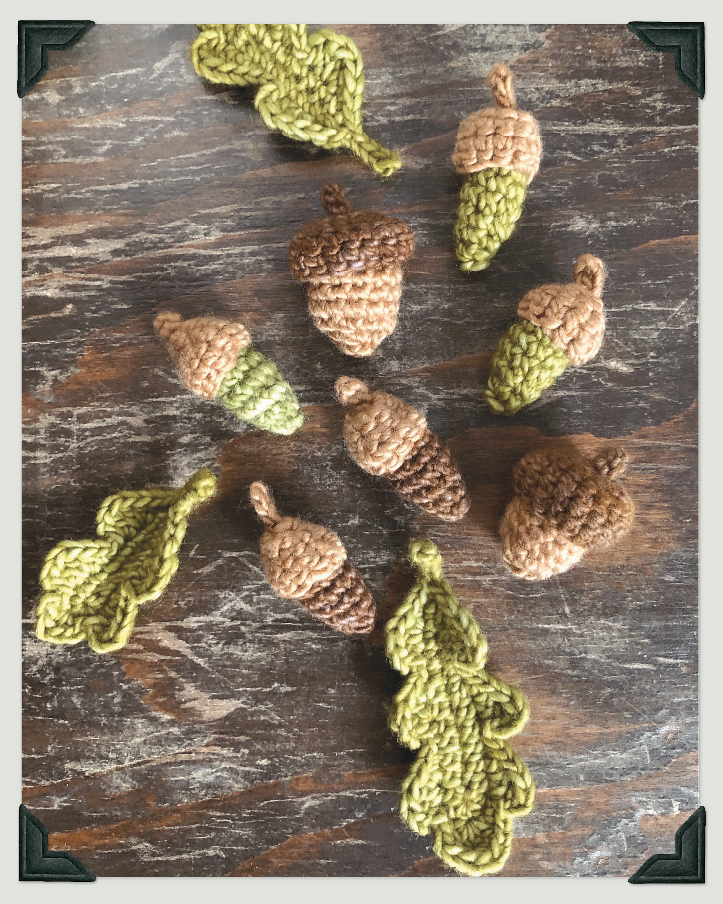 Acorns & Oak Leaves Crochet Pattern PDF