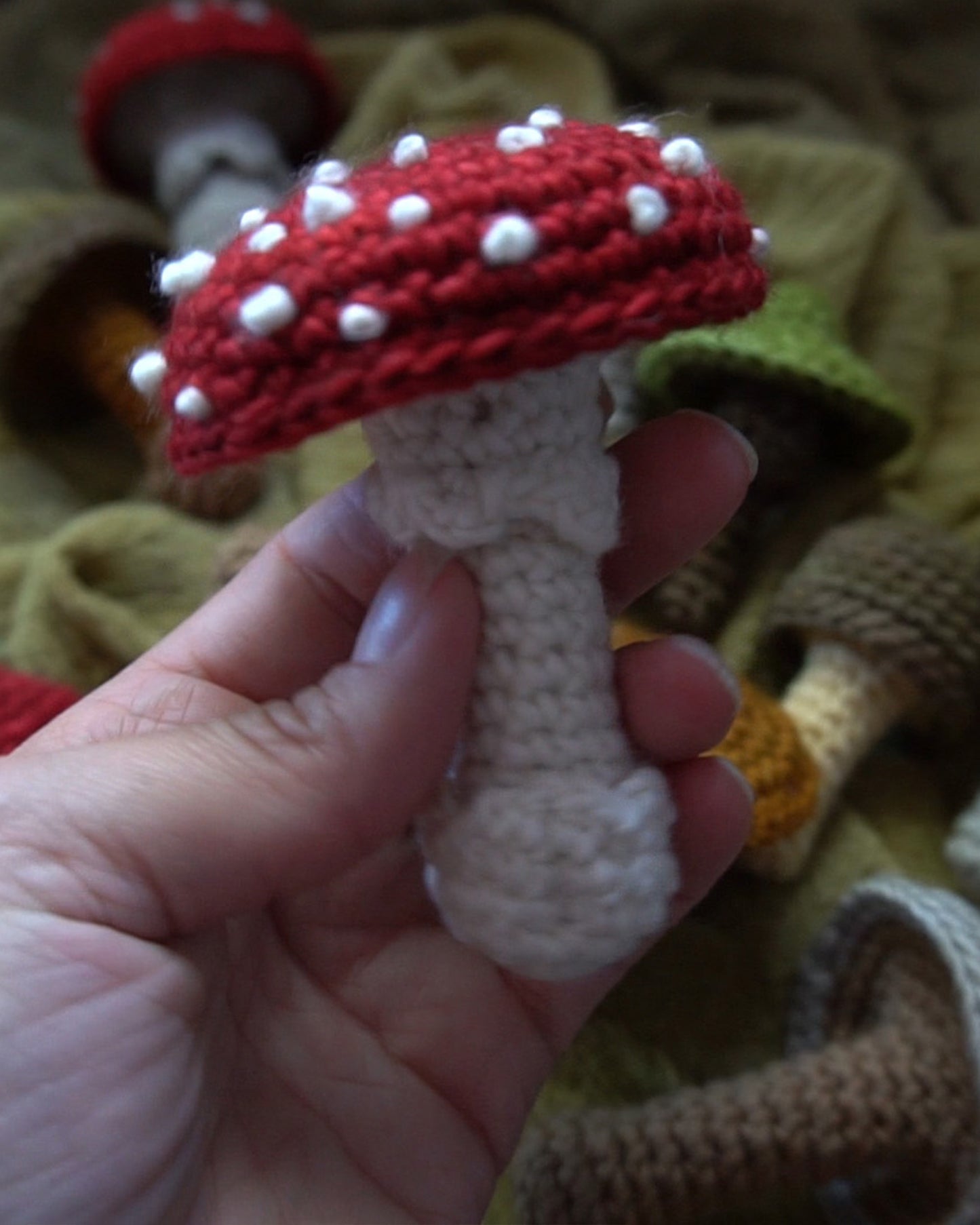 Mushrooms Crochet Pattern PDF, Amigurumi Decor