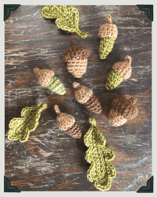 Acorns & Oak Leaves Crochet Pattern PDF
