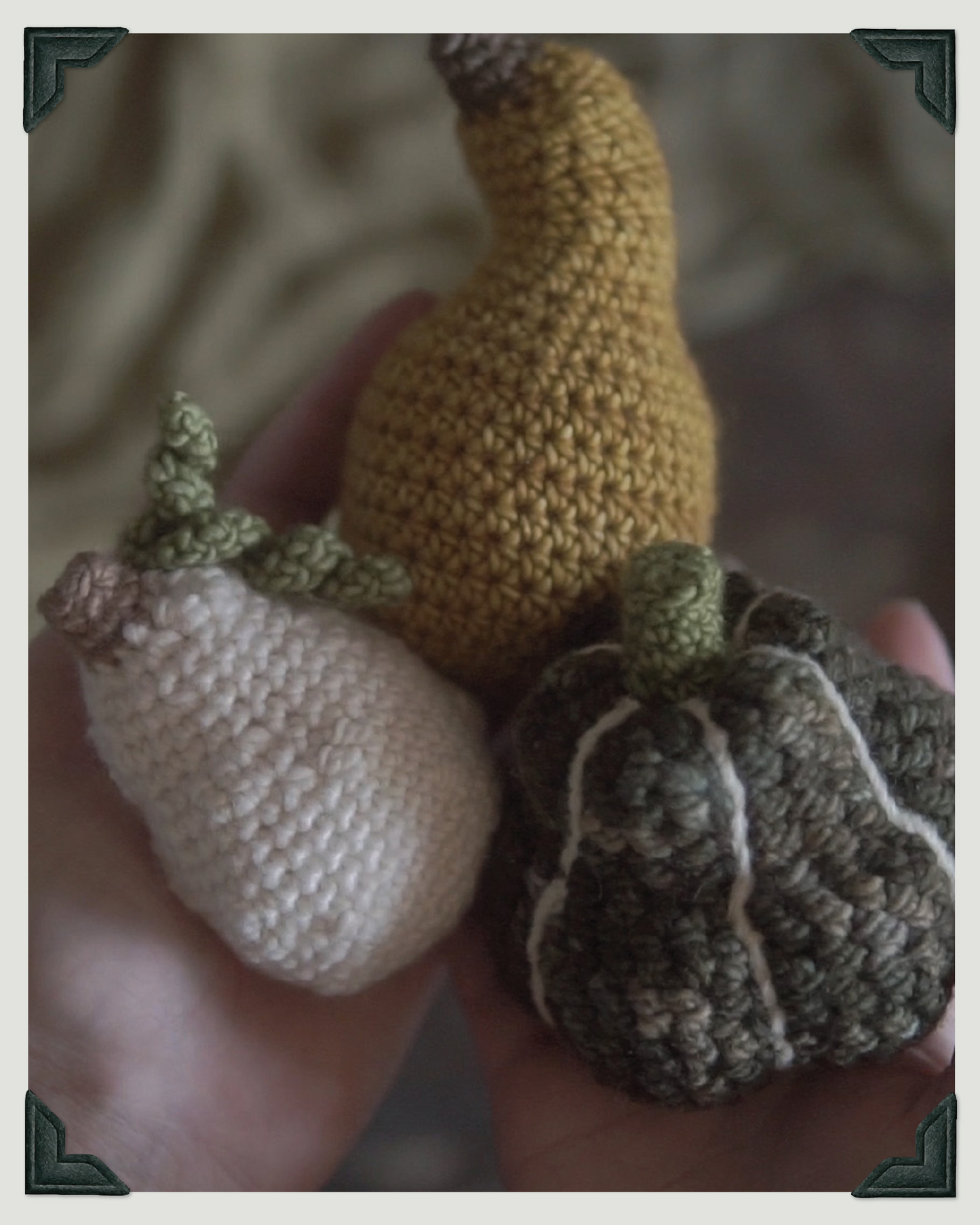 Gourds Crochet Pattern PDF, Amigurumi Autumn Decor