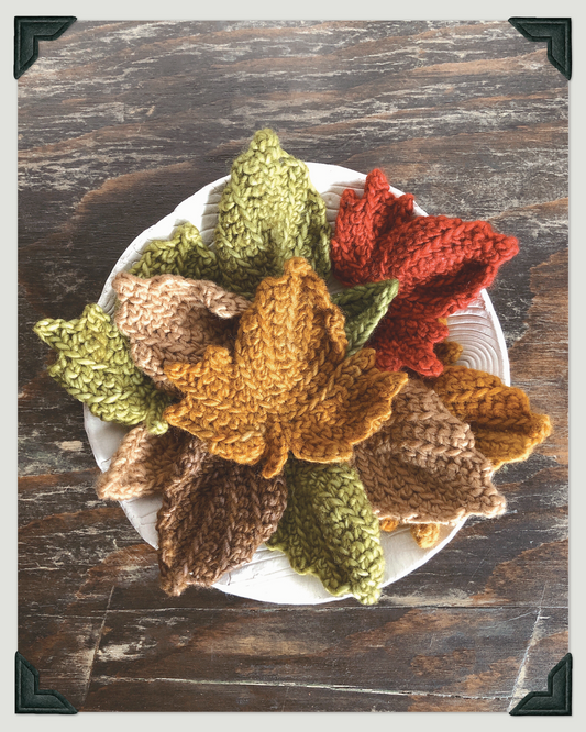 Autumn Leaves Crochet Pattern Set PDF