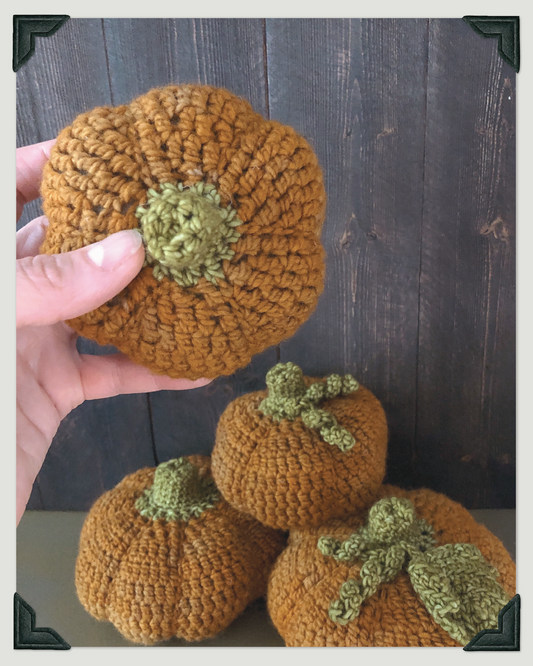 Pumpkins Crochet Pattern PDF, Amigurumi Autumn Decor