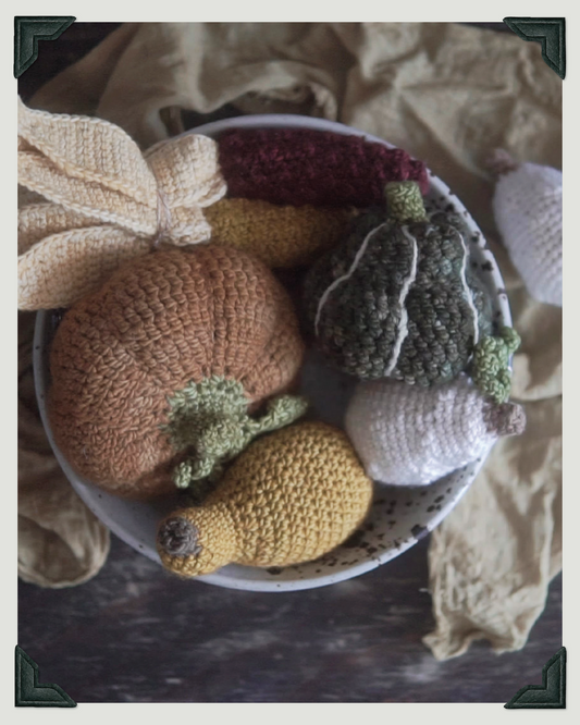 Autumn Veggies Crochet Pattern Bundle PDF